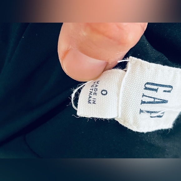 Gap Black W/Pink Floral Criss Cross Strappy Back Maxi Sundress Size 0 - Picture 9 of 11